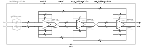 Programmable Low Pass Filter Block Diagam