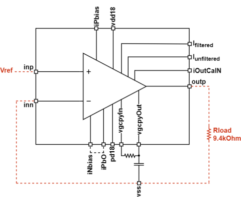 Special Purpose Low offset Operational Amplifier Block Diagam